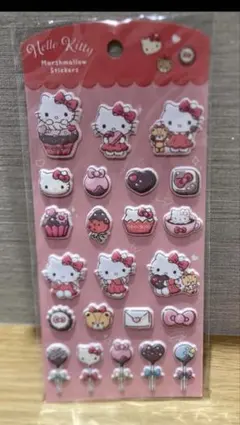 【ハローキティ】マシュマロステッカー ぷっくりシール