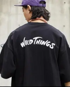 WILD THINGS ポケット付き Tシャツ ブラックのサムネイル