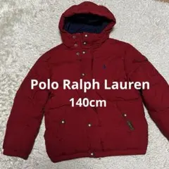 ポロ・ラルフ・ローレン ダウンジャケット フード付き レッド キッズ