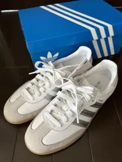 【新品】adidas サンバ OG シルバー 23.0
