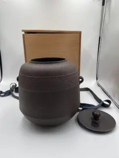 釜師 山口浄雄作 古銅寫 瓢托子 茶道具 共箱 - メルカリ