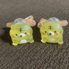 ぽちゃちゃアニマル トラ 虎 デコレーション ヘアクリップ 2点 セット