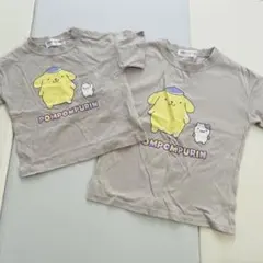 ポムポムプリン　半袖Tシャツ　サンリオ　80 110 お揃い　ペアルック　姉妹のサムネイル