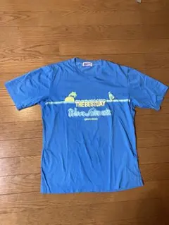 SPORTSMAN MIZUNO 青色 プリントTシャツ レトロ　ロゴTのサムネイル