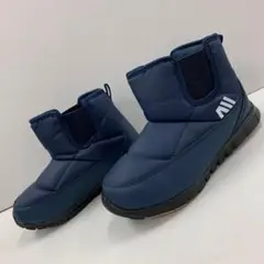 新品★レディース★LLサイズ★撥水 軽量 裏起毛ショートブーツ 紺色 592