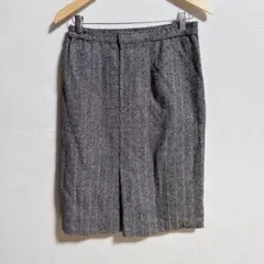 グレー系ツイード風タイトスカート　レディース