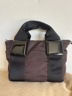 PAPILLONNER トートバッグ 　2way ショルダー 黒