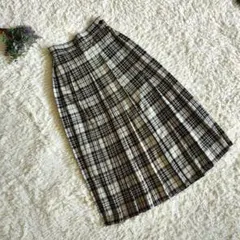 【LOWRYSFARM】スカート/F/チェック/ロング丈/レトロ/プリーツ/柄物