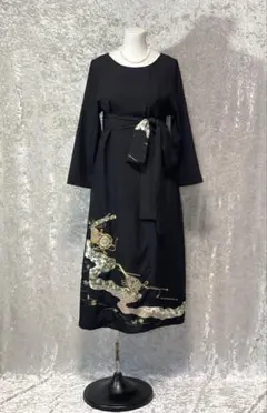 留袖ワンピース　M/120 正絹　リメイク担当Y作