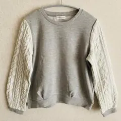 ✳︎値下げ✳︎earth music&ecologyニット風長袖トレーナー グレー