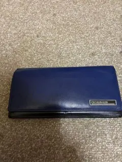 CK CALVIN KLEIN ネイビー 長財布