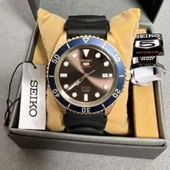 美品SEIKO5 SPORTS セイコー5スポーツ ブラウンダイアル