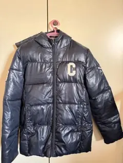 CONVERSE ALL STAR フード付きダウンジャケット M ネイビー