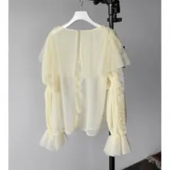 【極美品】KatrinTOKYO volume sleeve tulle top
