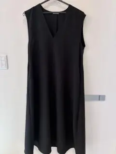 GLACIER ブラック ノースリーブ ワンピース L