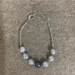 真珠のエレガントブレスレット