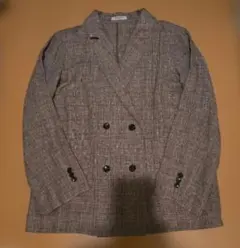 FREAK'S STORE チェック柄 ダブルブレストジャケット