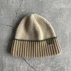 LOEWE Beanie hat in wool Beige/Greenのサムネイル
