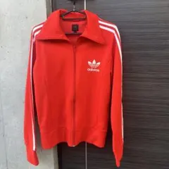 adidas トレフォイル ジャージ オレンジ M