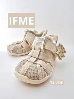 IFME ベビーシューズ ベージュ メッシュ 13.0cm