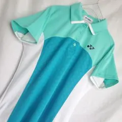 YONEX ヨネックス パープル グリーン ウェア ポロシャツ バドミントン