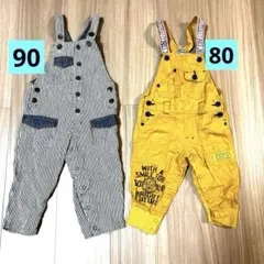 ブランシェス　オーバーオールの2セット（80、90のセット）