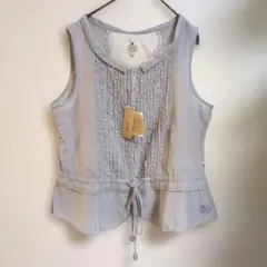 新品　未使用品　フーアイ　レースベスト　シルク混　刺繍　ドラッグストアーズのサムネイル
