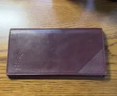 【ヴィンテージ】YVES SAINT LAURENT 長財布 ボルドーのサムネイル