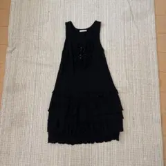 axes femme ノースリーブ ティアードワンピース ブラックのサムネイル