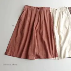 SamansaMos2新品タグ付き 半端丈ワイドパンツ オレンジのサムネイル