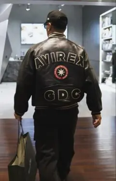 AVIREX×GDC collabo stadium jumper 黒 L 最安 - メルカリ