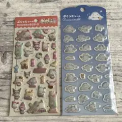 ダイソー　サンリオ　ぷくっとシール　２点セット