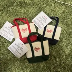 TRADER JOE'S ミニトートバッグ 3点セット (赤&黒&緑)