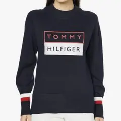 TOMMY HILFIGER レディースゴルフ用セーター Sサイズ ネイビー