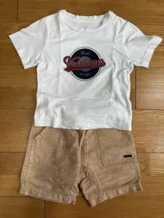 白　Tシャツ　パンツ　セット　ブランシェス　120