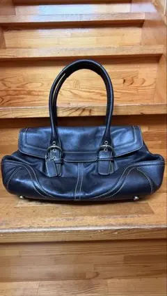 coach archive leather handbag soho BLK