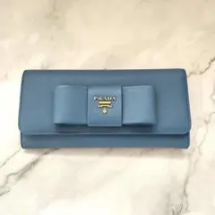 PRADA プラダ　サフィアーノ　長財布　フィオッコ　リボン　0524-③のサムネイル