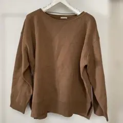 GU オーバーサイズ ニットセーター ブラウン 3XL