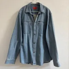 Supreme デニムシャツ ライトブルー　Box logo ボックス　ロゴ Supreme デニムシャツ ライトブルー Box logo ボックス ロゴ - メルカリ