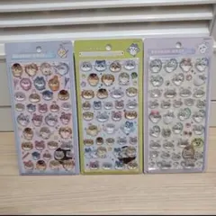 3個セット　ちいかわボンボンドロップシール　モモンガ　ポーズ　ニコニコ