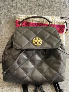 トリーバーチ　キルティング　レザー　リュック