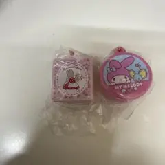 サンリオキャラクターズ クッキー缶チャーム マイメロディ マロンクリーム 2点