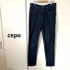cepo セポ スキニー デニム パンツ インディゴ Lサイズ ストレッチ