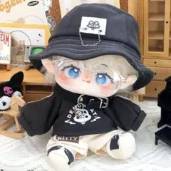 ☆☆ぬいぐるみ服20cm 着せ替え ぬい服 ぬい活 小悪魔 猫 グレー 棉花娃娃