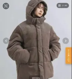 コーデュロイ ダウンジャケット