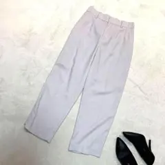 レディース　テーパードパンツ　ライトグレー　通勤　スタイルノート　ベルメゾンのサムネイル