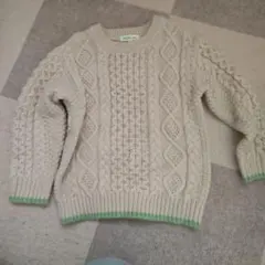 BEAMS mini ケーブルニットセーター 100