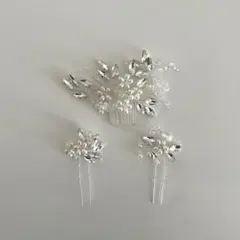 花モチーフ ヘッドドレス3点セット