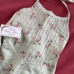 Tomoko Cotton House 花柄ハルターエプロン