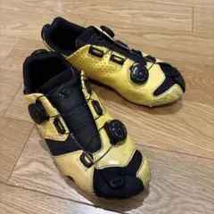 ロードバイク用ビンディングシューズ ネオンイエロー - メルカリ